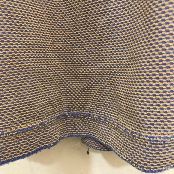 Bugatchi Shirt. Size XL. Blue & Goldish. Creative - Picture 5 of 8